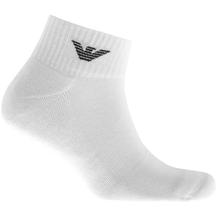 Alternative Image for ProductEmporio Armani 3 Pack Trainer Socks2